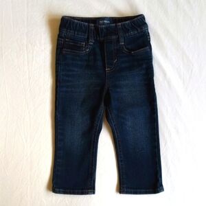 old navy pull-on dark wash skinny jeans 24 months baby girl